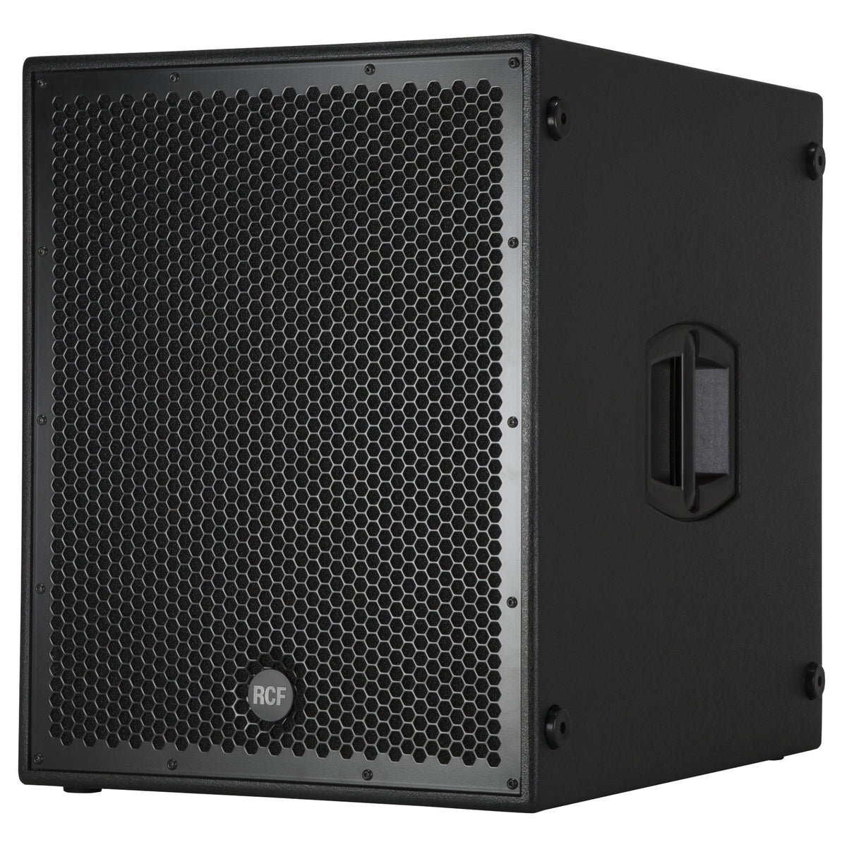 סאבוופר מוגבר RCF SUB 8004-AS – מבט קדמי בזווית