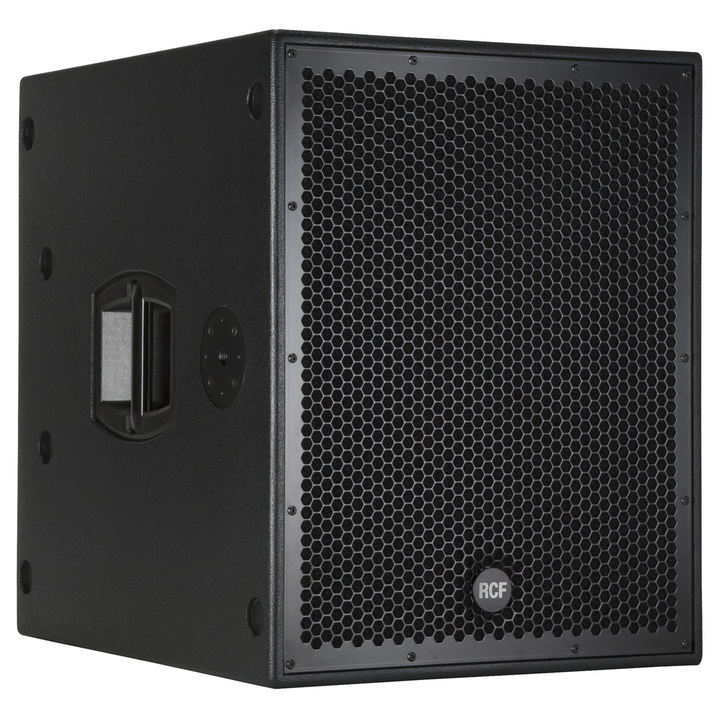 סאבוופר מוגבר RCF SUB 8004-AS – מבט בזווית מהצד השני