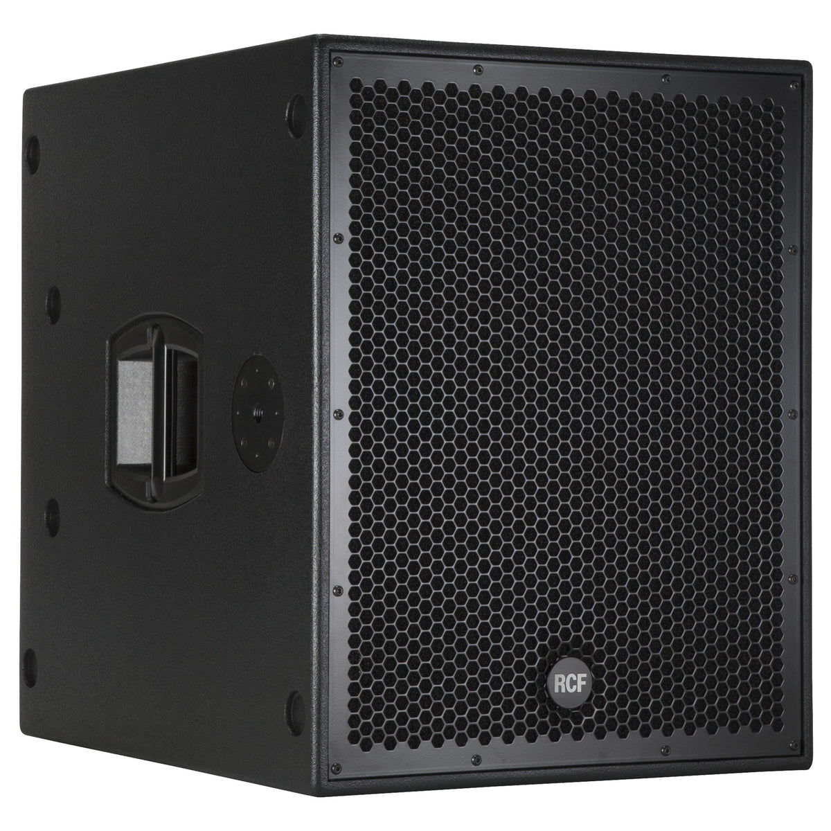 סאבוופר מוגבר RCF SUB 8004-AS – מבט בזווית מהצד השני