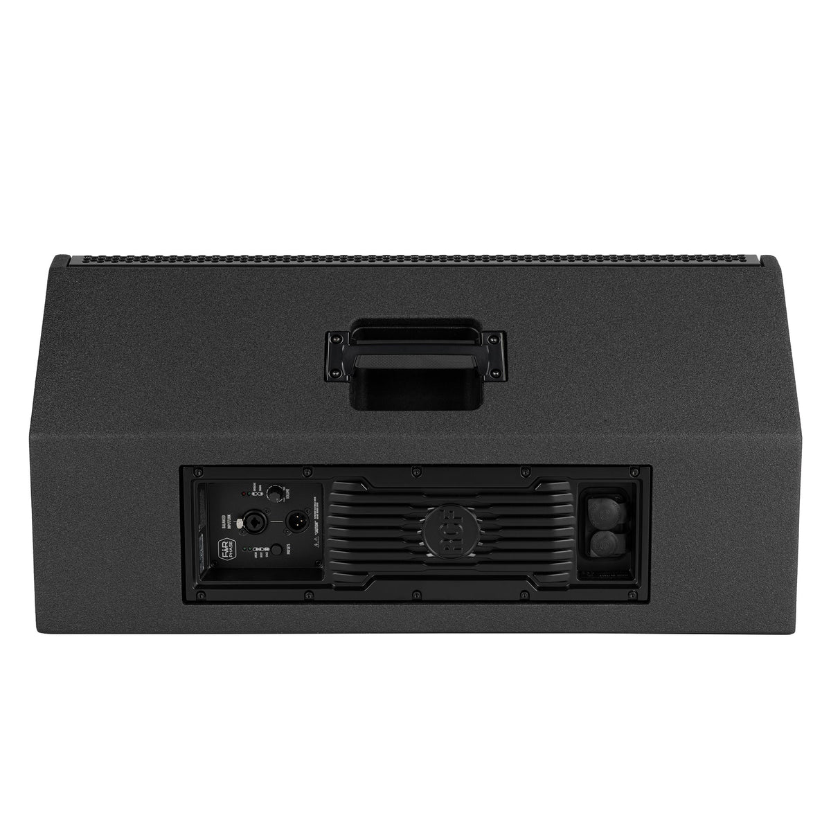 מוניטור במה RCF NX 915-SMA – מבט אחורי עם פאנל המגבר