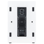 הסאב של RCF EVOX V15 בלבן, מבט אחורי על המגבר והחיבורים