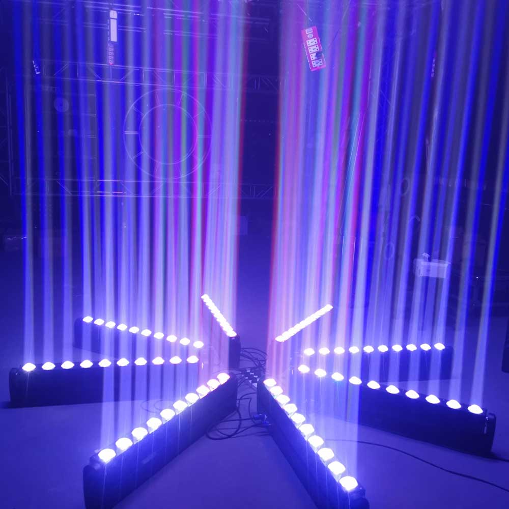 כמה ברים של מובינג Beam בפעולה, קרניים כחולות