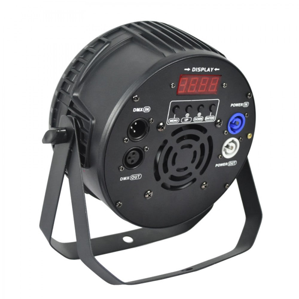 פנס תומס לד Apextone 18×10W — גב הפנס, תצוגה וחיבורים