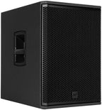 סאבוופר מוגבר RCF SUB 15-AX, מבט שלושת־רבעי מהצד השני