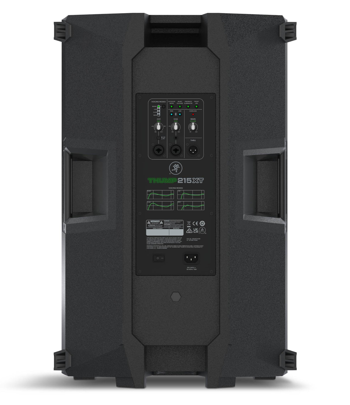 רמקול מוגבר Mackie Thump215XT – פאנל אחורי