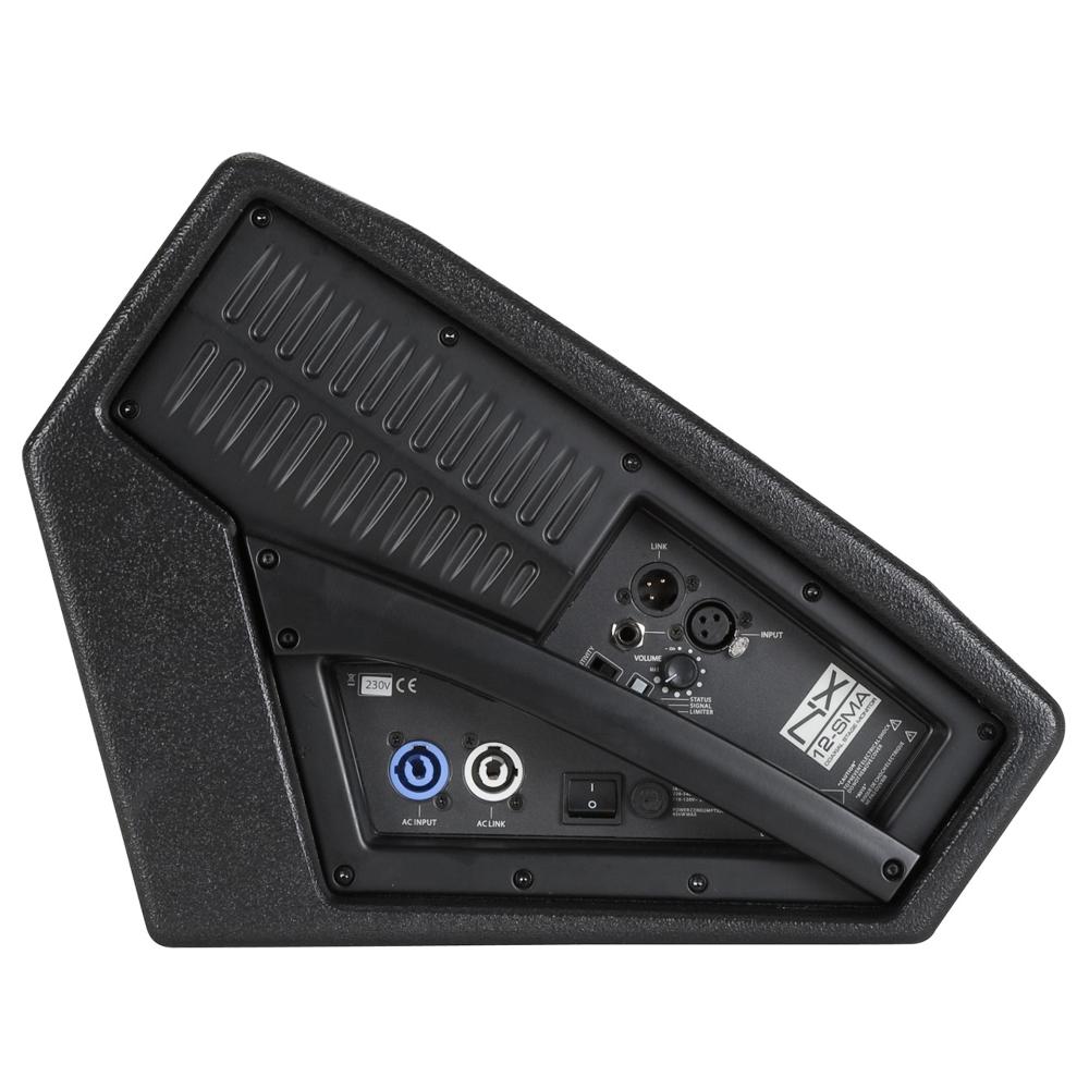 מוניטור במה RCF NX 12-SMA – צד התיבה עם פאנל החיבורים
