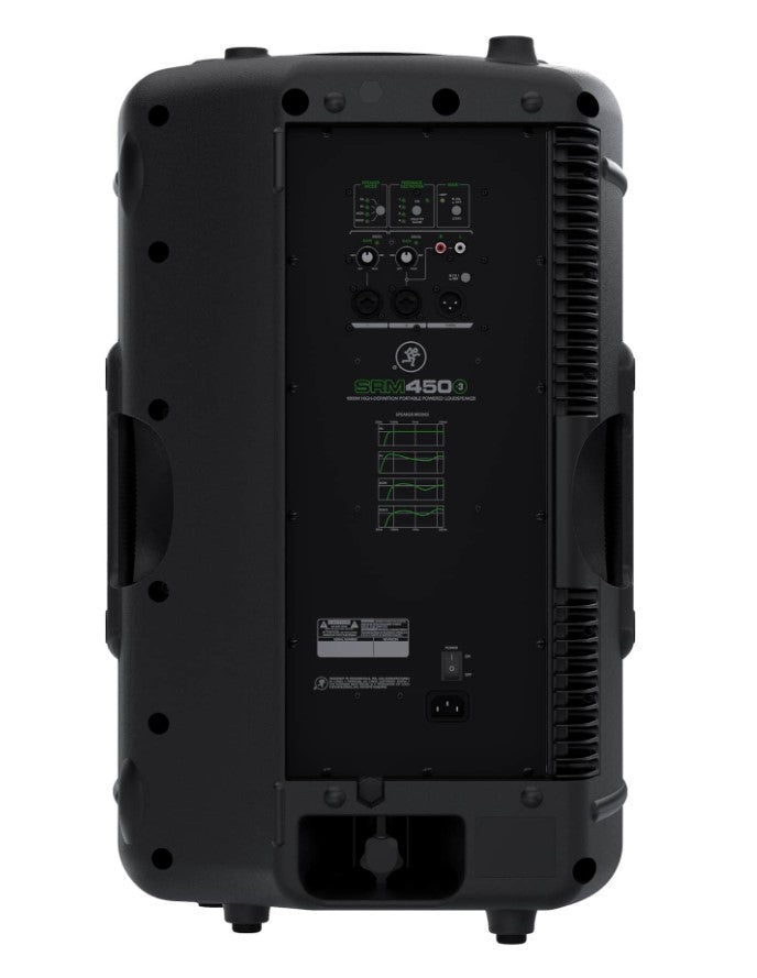 רמקול מוגבר Mackie SRM450 V3 – פאנל אחורי