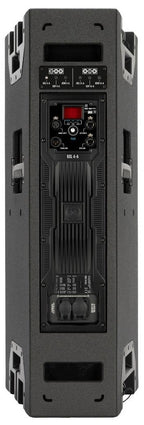 רמקול מוגבר RCF KXL 4-A, מבט אחורי על המגבר והחיבורים