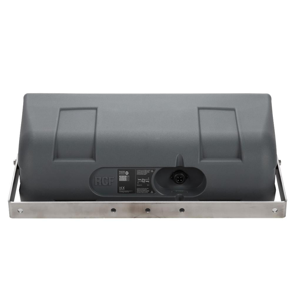 רמקול חיצוני RCF P 4228 – מבט אחורי עם תושבת U ומחבר הכניסה