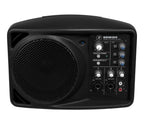 רמקול מוגבר Mackie SRM150 – מבט חזית עם המיקסר המובנה
