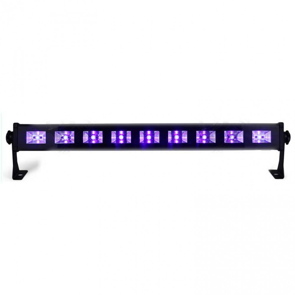 בר לד UV של Apextone L UV-9 BAR — מבט מלפנים, דולק