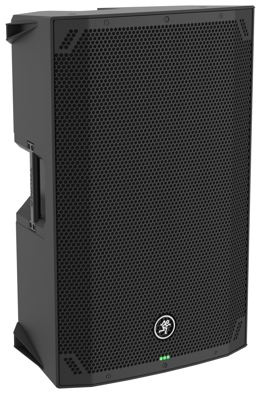 רמקול מוגבר Mackie Thump15v4 – מבט שלושת־רבעי מהצד השני