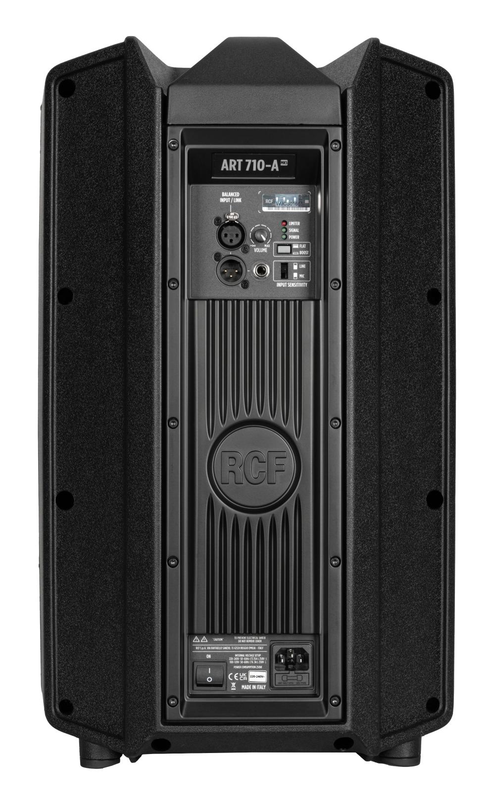 רמקול מוגבר RCF ART 710-A MK5 – פאנל אחורי