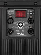 מודול ליין אריי מוגבר RCF TTL 6-A – תקריב של פאנל הבקרה