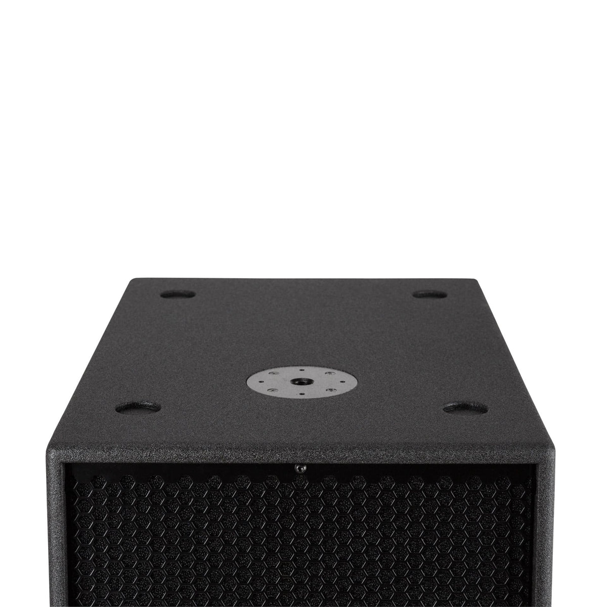 סאבוופר מוגבר RCF TTS 15-A – מבט מלמעלה, תושבת עליונה לעמוד