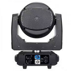 מובינג הד LED Wash Zoom 7×40W של Apextone, מבט אחורי עם חיבורי DMX ו־PowerCON
