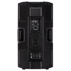 רמקול מוגבר RCF ART 945-A, מבט אחורי על המגבר והחיבורים
