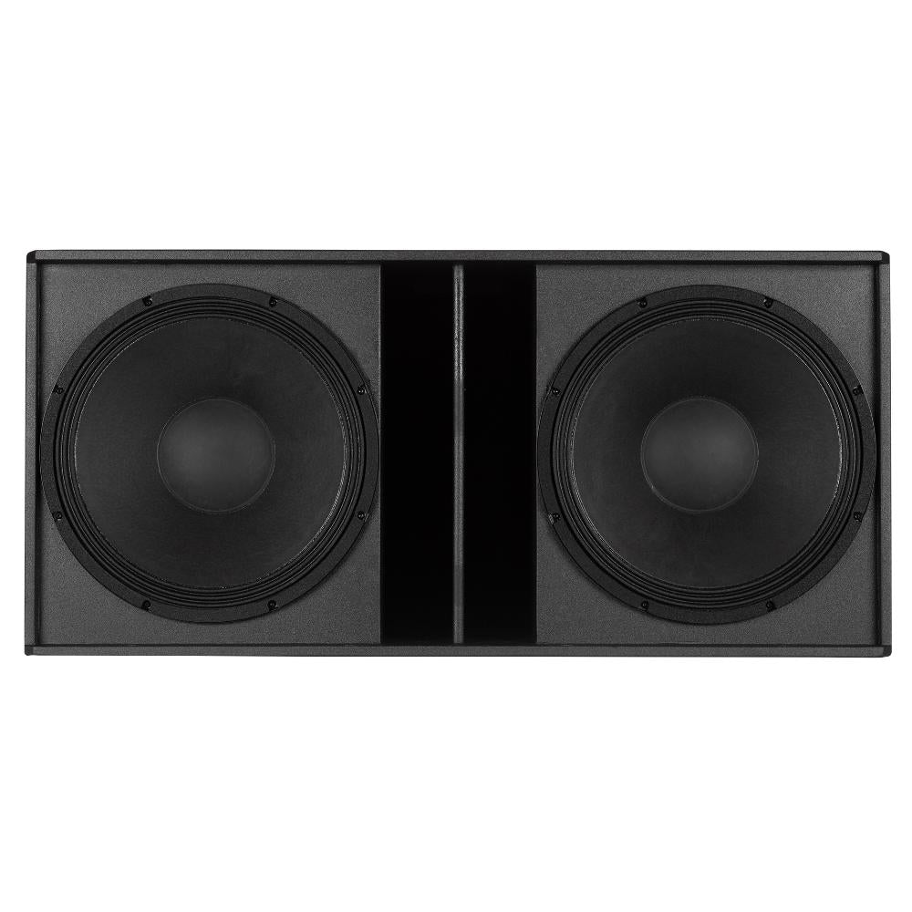 סאבוופר מוגבר RCF SUB 8008-AS – ללא גריל, שני וופרים 18״