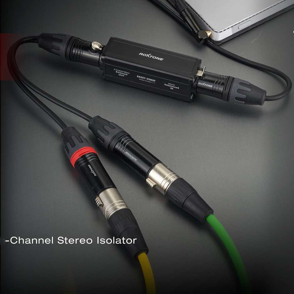 מבודד אות סטריאופוני 3.5 מ״מ ל־XLR — RO RA3DT-X5MXF