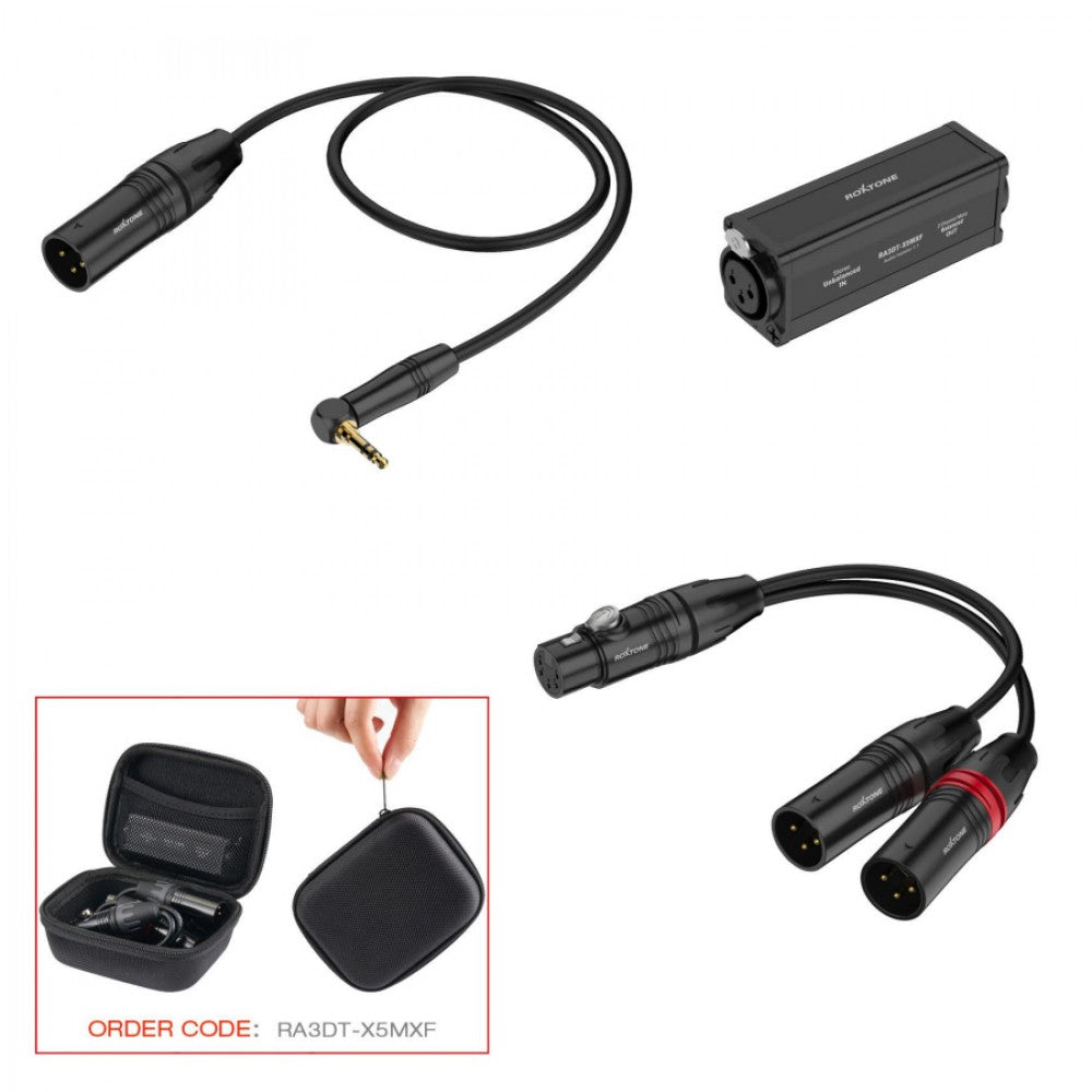 מבודד אות סטריאופוני 3.5 מ״מ ל־XLR — RO RA3DT-X5MXF