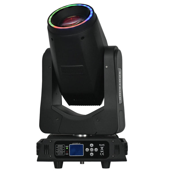 מובינג הד MARS-200-BSW — מבט קדמי עם טבעת LED