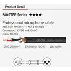 כבל XLR מקצועי Roxtone Master — אורך 10 מטר