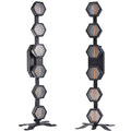 עמוד תאורה רטרו HALO HEXA 6, מבט קדמי ואחורי
