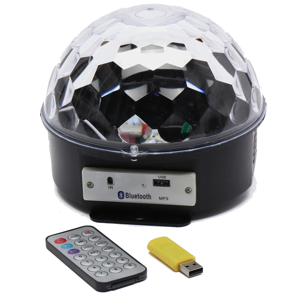 כדור אורות לד עם רמקול L SOUND BALL — המכשיר עם השלט