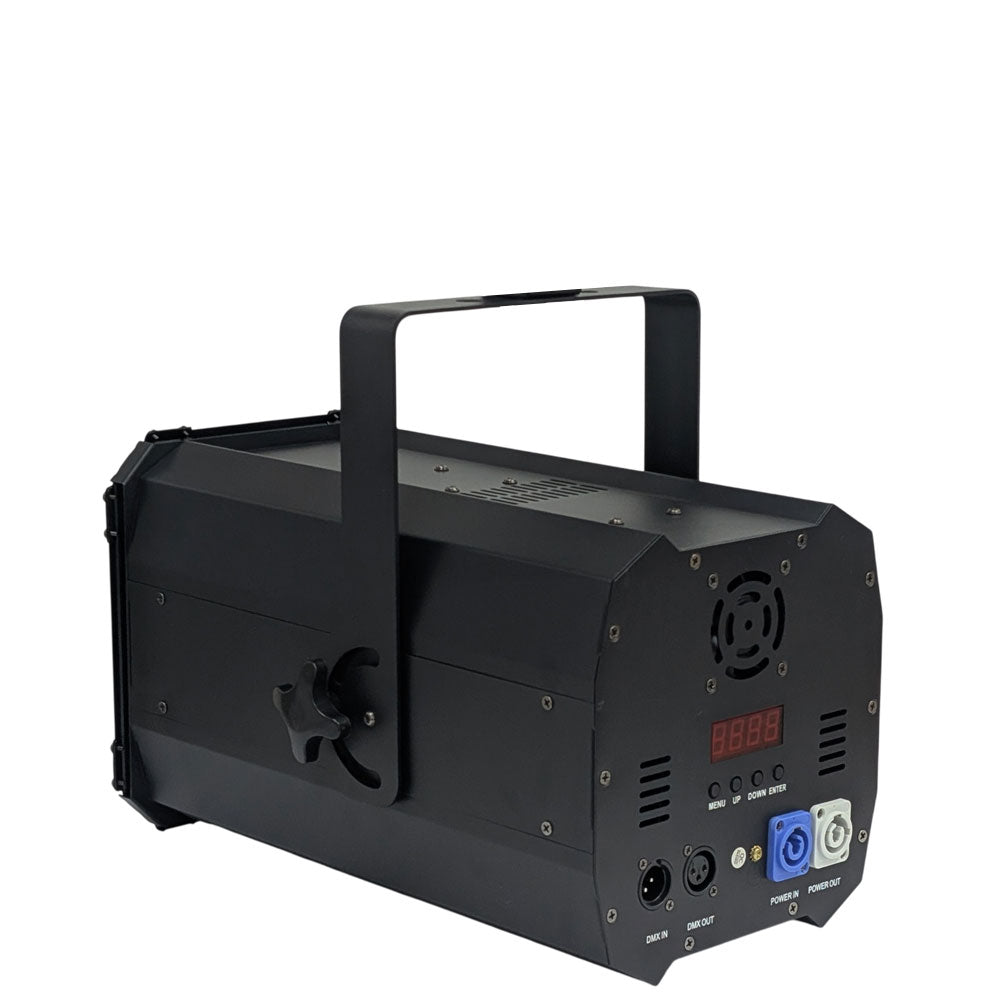 פנס זום לד 200W, מבט אחורי עם החיבורים
