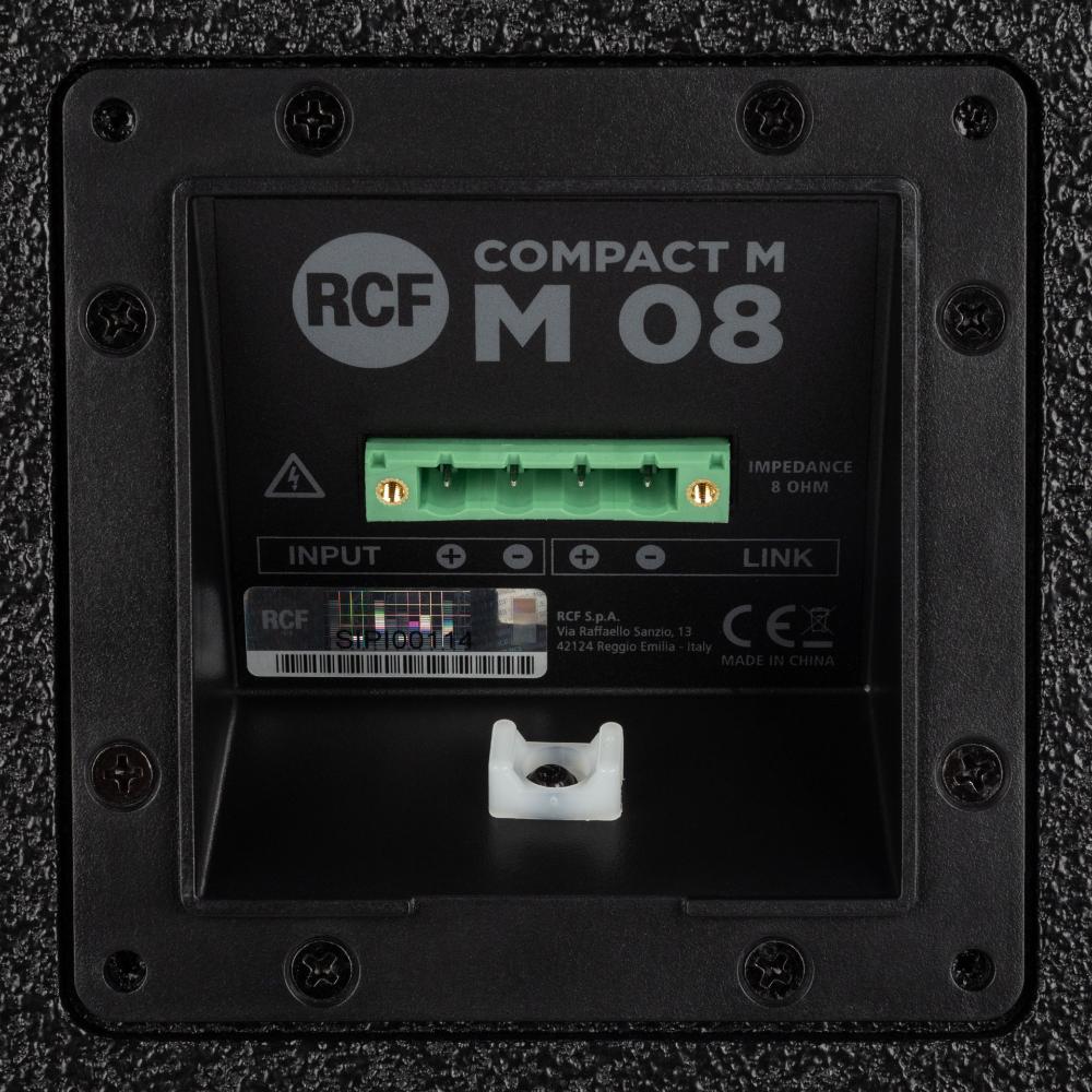 רמקול פסיבי RCF COMPACT M 08 – פאנל חיבורי Euroblock