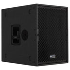 סאבוופר מוגבר RCF TTS 15-A – מבט בזווית עם תושבת צד לעמוד