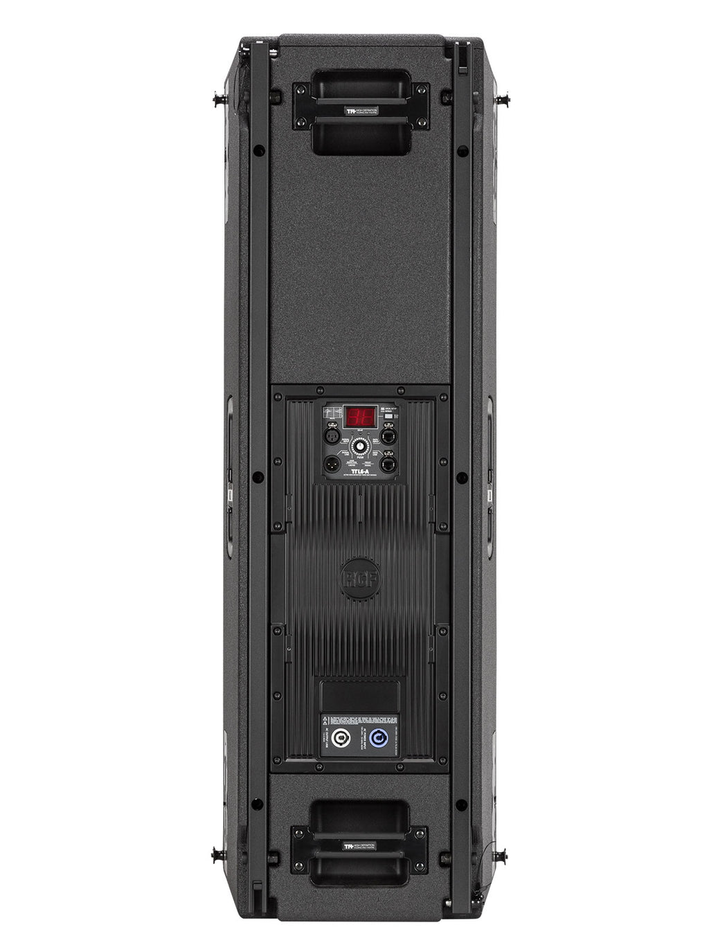 מודול ליין אריי מוגבר RCF TTL 6-A – מבט אחורי, פאנל המגבר