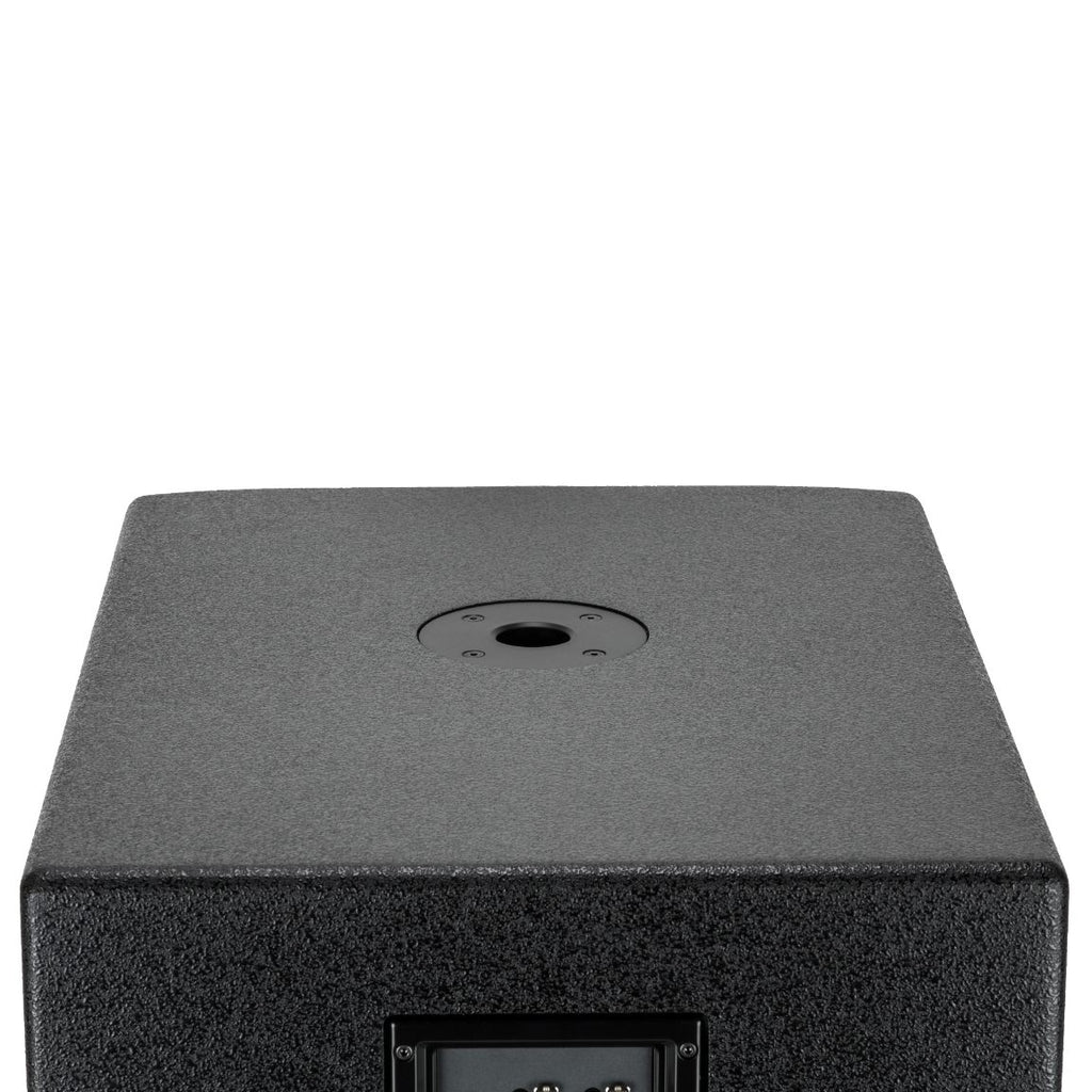 סאבוופר מוגבר RCF SUB 705-AS II, מבט מלמעלה על תושבת העמוד