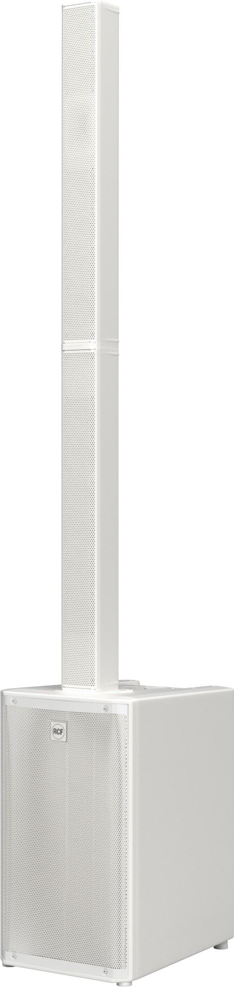 מערכת קולונה RCF EVOX J11 לבן – המערכת המלאה, מבט בזווית