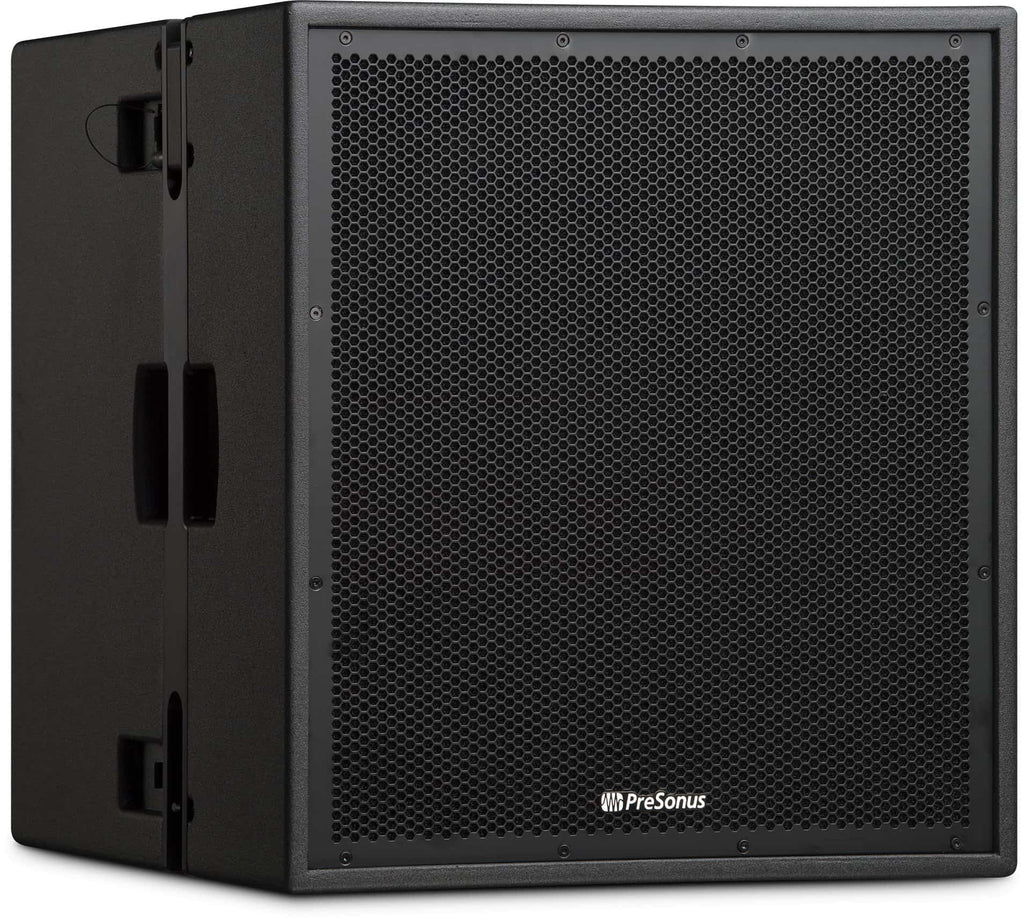 סאבוופר מוגבר PreSonus CDL18s – מבט קדמי בזווית