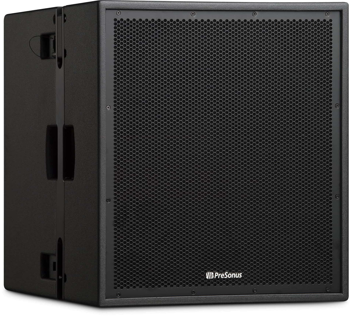 סאבוופר מוגבר PreSonus CDL18s – מבט קדמי בזווית