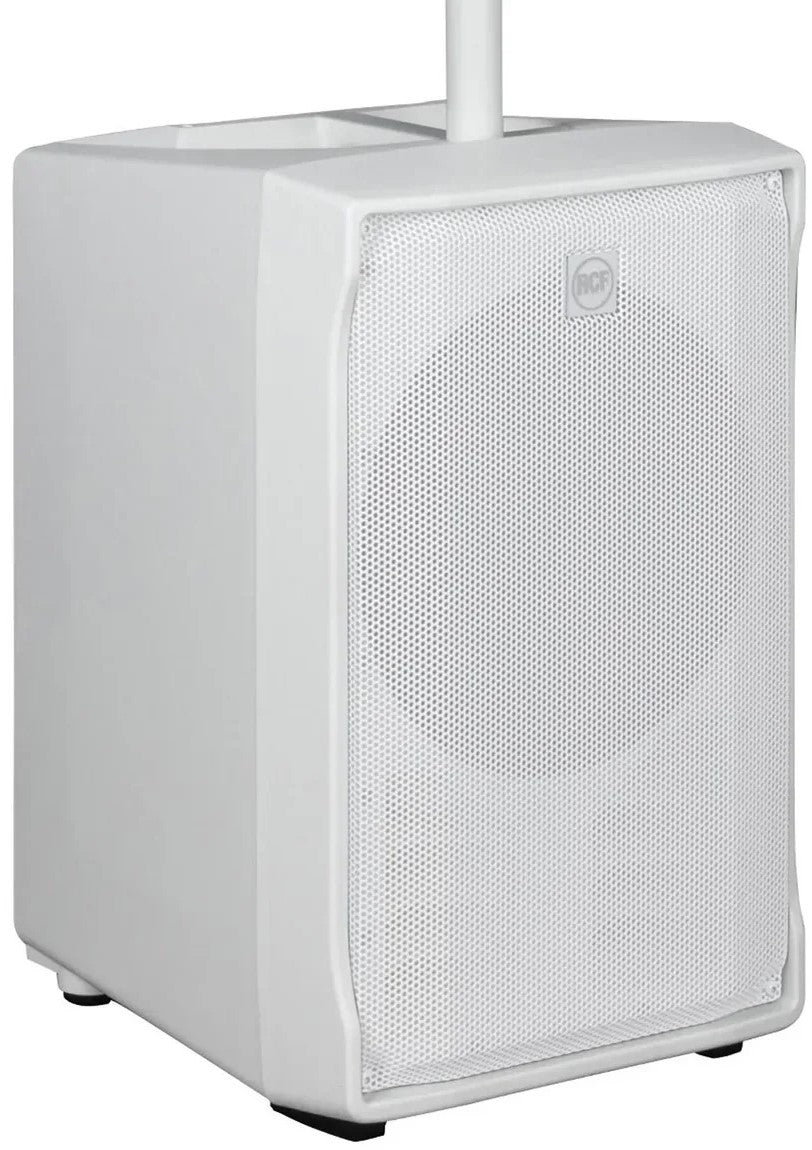מערכת קולונה RCF EVOX J8 לבן – הסאבוופר, מבט בזווית