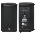 רמקול מוגבר Topp Pro KS HD8A – מבט חזיתי ומבט אחורי עם פאנל המיקסר
