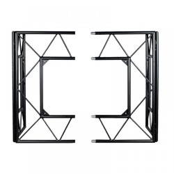 עמדת מטר עשרים טראס שחורה מתקפלת