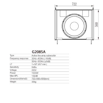 ACTIVE LINE ARRAY SUB-18
