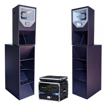 סט רמקולים עם מגברים